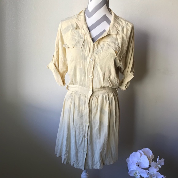 Cleobella Yellow mini Dress Size S Revolve Anthro - Picture 1 of 4